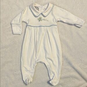 Polka Dot Airplane Magnolia Baby One Piece